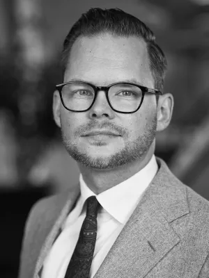Tony Ingesson, black/white photo.