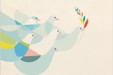 Peace doves, illustration.