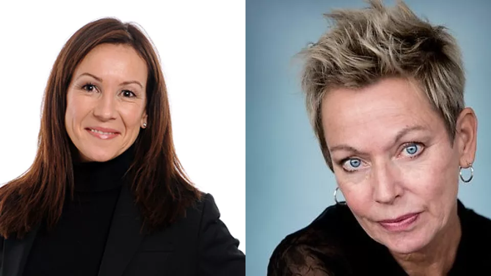 Annika Björkdahl och Johanna Mannergren Selimovic, foto.