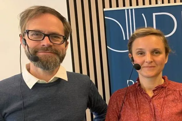 Isak Svensson, Uppsala universitet och Isabel Bramsen, Lunds universitet. Foto.