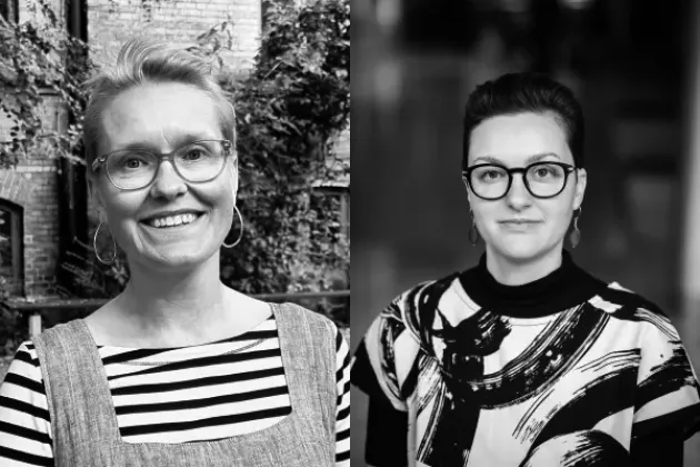 Stina Melander och Julia Bahner, foto.