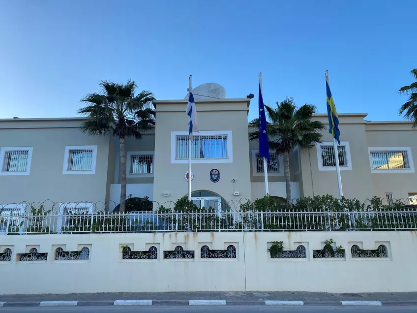 Nordiska huset (Dar Nordique) och Sveriges ambassad i Tunis, foto.