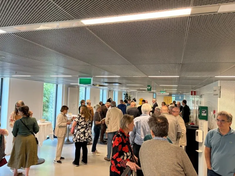 Book release 2026 mingel på Statsvetenskapliga institutionen, foto.